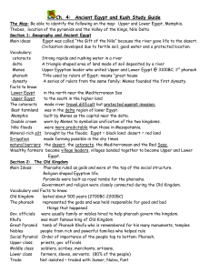 Section 3: The Middle and the New Kingdoms