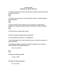 Socrative Quiz Chemical Reactions 1