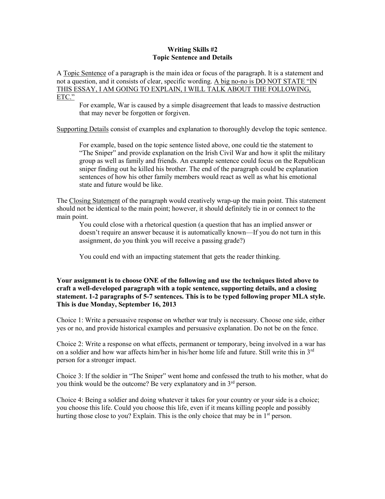 Science Fiction Essay The Sniper Writing Topics Interview Essay Paper also Persuasive Essay Thesis Statement The Sniper Writing Topics Fahrenheit 451 Essay Thesis