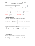 Answer Key Chapter 3 and 4 Review