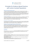 Principles for Evidence-Based Practices with Justice