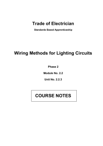 Wiring Methods for Lighting Circuits