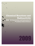 CChemical Reactions and Radioactivity