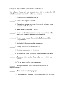 Conceptual Physics- Final Examination Review Practice