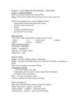 Science 7 – Unit 2 Plants for Food and Fibre – Study Guide