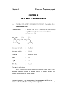 Chapter-3 Drug and Excipients profile