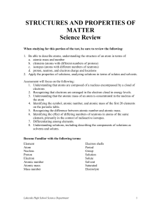 Structure-Prop of Matter session