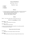 The Great War Lecture Notes: World War I