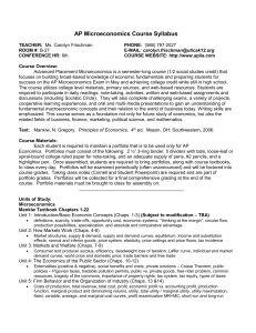 AP Micro Syllabus