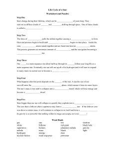 Life Cycle of a Star