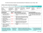 Port Clinton City Schools Academic Content Standard Based K