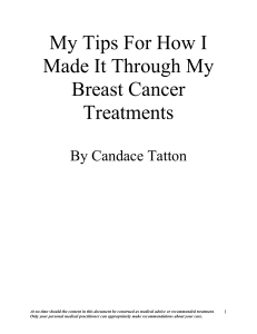 My Tips For How I Made It Through My Breast