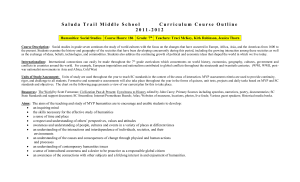 Humanities Assessment Criteria