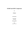 EIGRP and OSPF Comparison