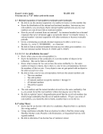 Exam 2 review sheet