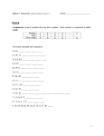 Algebra 1 Sequences (replacing sections 4.6 and 11.1) Name: Part