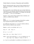 Linear Equations