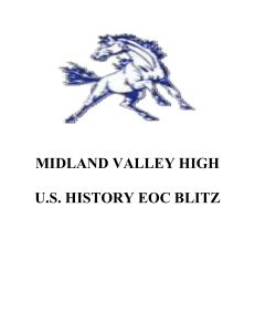 MIDLAND VALLEY HIGH U.S. HISTORY EOC BLITZ I. (April 28
