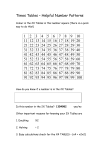 Times Tables – Helpful Number Patterns