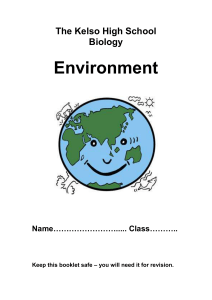 Completed Environment Pupil Notes