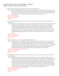 Foundations of Economics, 3e (Bade/Parkin)