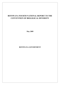 CBD Fourth National Report - Botswana (English version)