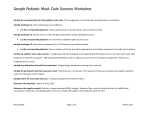 Sample Pediatric Mock Code Scenario Worksheet