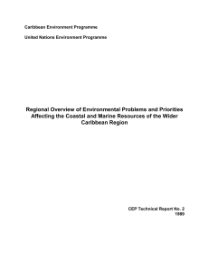 TABLE OF CONTENTS - Caribbean Environment Programme
