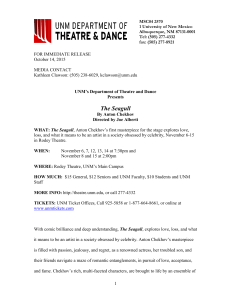 Link to full press release - UNM`s Department of Theatre and Dance