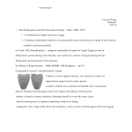 Ancient Egypt . Crystal Wang Period.3 9/6/12 • The Predynastic and