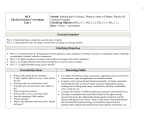 Physical Science Unit Analysis