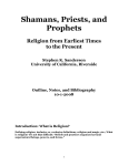 Shamans, Priests, and Prophets - Stephen K. Sanderson Home Page