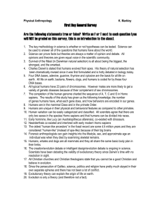 Your assignment is to label each scenario, as either Lamarck`s