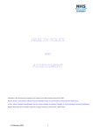 Health Roles and Assessment (PDF)