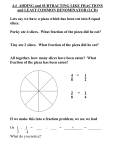 4.4 ADDING and SUBTRACTING LIKE FRACTIONS and LEAST