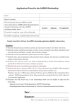 Application Form for JASSO Scholarship