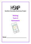 Hamilton Secondary Numeracy Project Shining Term 2 Homework