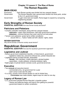 Chapter 13 Lesson 2: The Rise of Rome