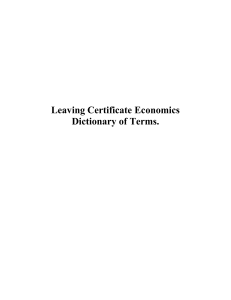 Leaving Certificate Economics