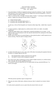 Electrostatics - Ahlcon Public School , Mayur Vihar Ph