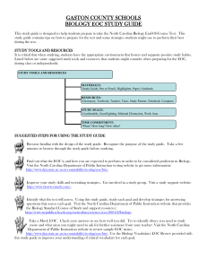 Biology EOC review - Duplin County Schools