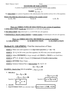 System of Equations