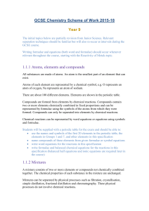 Chemistry - Birkenhead School