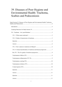 39. Diseases of Poor Hygiene and Environmental Health: Trachoma