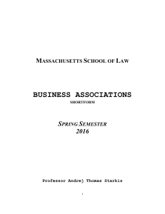 Agency Cases - Massachusetts School of Law
