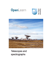 Telescopes and spectrographs