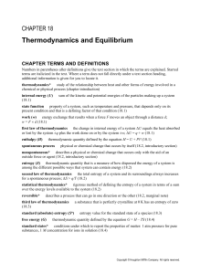 18.3 Standard Entropies and the Third Law of