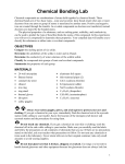 Chemical Bonding Lab