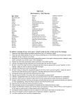 Biochemistry Test Review