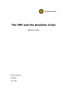 The IMF and the Brazilian Crisis